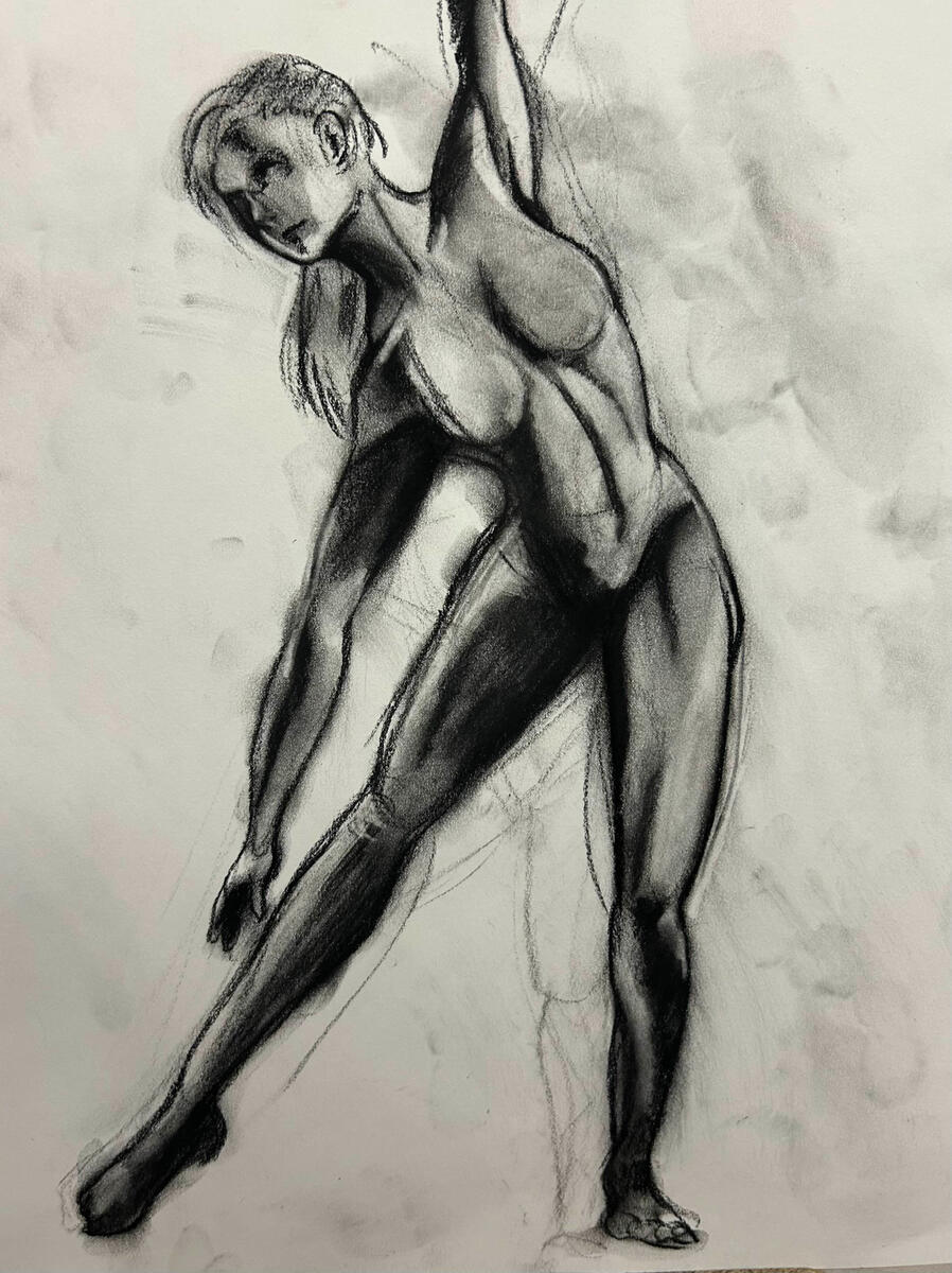 figure study ; charcoal