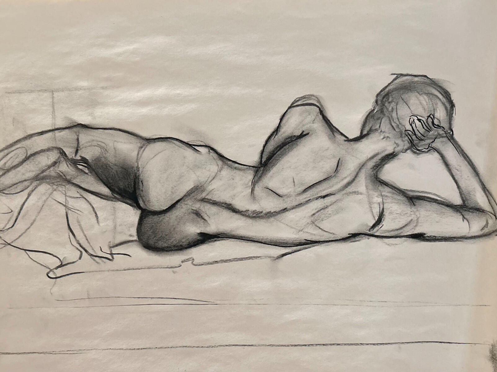 model study ; charcoal (vine)